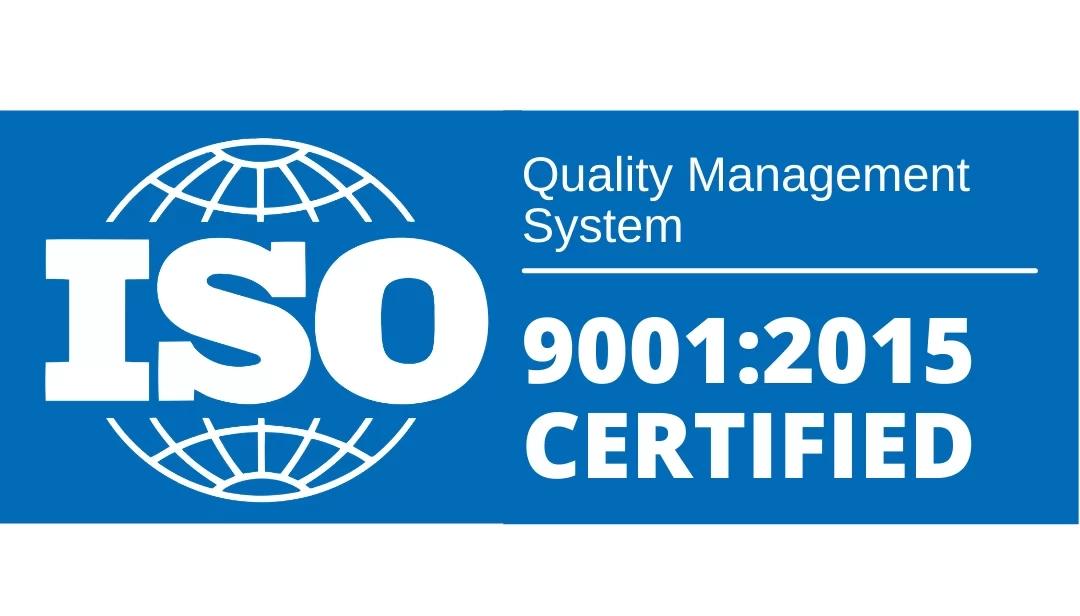 ISO certified 9001:2015 Symbol